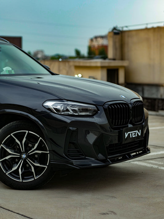 BMW X3 M40 s/x Drive30 G01 LCI & X4 M40 xDrive 30 G02 LCI & IX3 BEV G08 LCI 2022-ON with Aftermarket Parts - Front Lip PP from VTEN