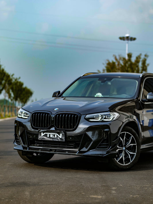 BMW X3 M40 s/x Drive30 G01 LCI & X4 M40 xDrive30 G02 LCI & IX3 BEV G08 LCI 2022-ON with Aftermarket Parts - Front Lip PP from VTEN