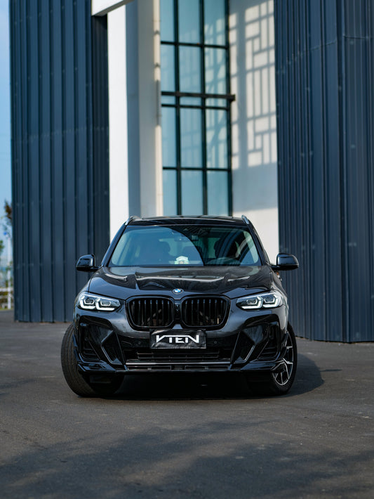 BMW X3 M40 s/x Drive30 G01 LCI & X4 M40 xDrive30 G02 LCI & IX3 BEV G08 LCI 2022-ON with Aftermarket Parts - Front Lip PP from VTEN