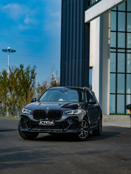 BMW X3 M40 s/x Drive30 G01 LCI & X4 M40 xDrive30 G02 LCI & IX3 BEV G08 LCI 2022-ON with Aftermarket Parts - Front Lip PP from VTEN