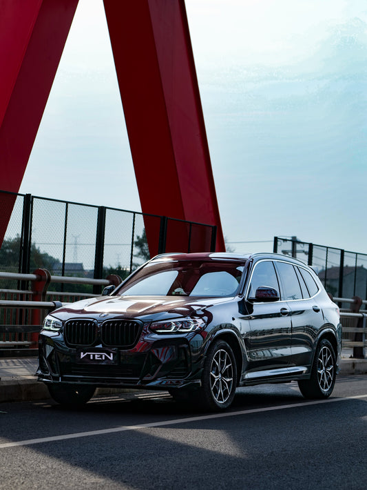 BMW X3 M40 s/x Drive30 G01 LCI & X4 M40 xDrive30 G02 LCI & IX3 BEV G08 LCI 2022-ON with Aftermarket Parts - Front Lip PP from VTEN