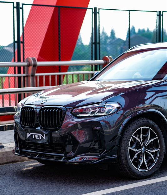 BMW X3 M40 s/x Drive30 G01 LCI & X4 M40 xDrive 30 G02 LCI & IX3 BEV G08 LCI 2022-ON with Aftermarket Parts - Front Lip PP from VTEN