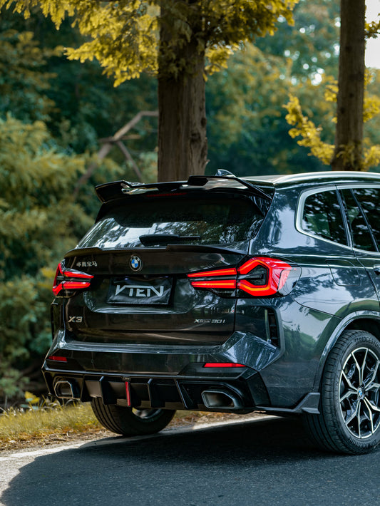 BMW X3 s/x Drive30 G01 LCI & IX3 BEV G08 LCI 2022-ON with Aftermarket Parts - Rear Lip Spoiler ABS from VTEN