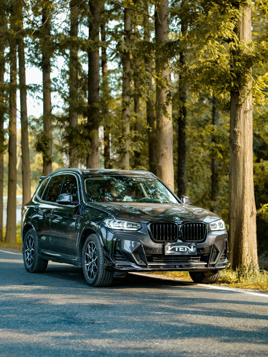 BMW X3 M40 s/x Drive30 G01 LCI & X4 M40 xDrive30 G02 LCI & IX3 BEV G08 LCI 2022-ON with Aftermarket Parts - Front Lip PP from VTEN