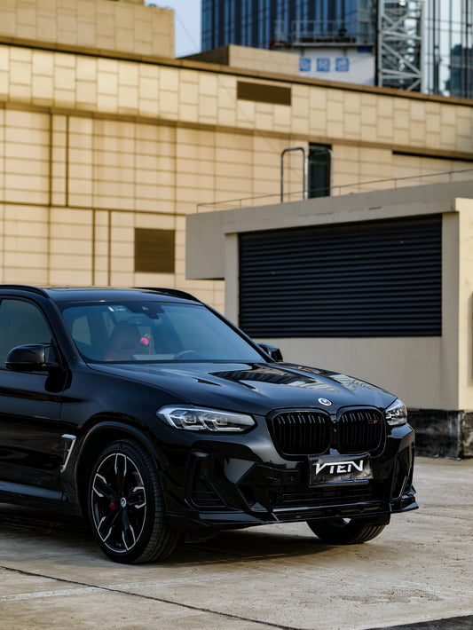 BMW X3 M40 s/x Drive30 G01 LCI & X4 M40 xDrive30 G02 LCI & IX3 BEV G08 LCI 2022-ON with Aftermarket Parts - Front Lip PP from VTEN