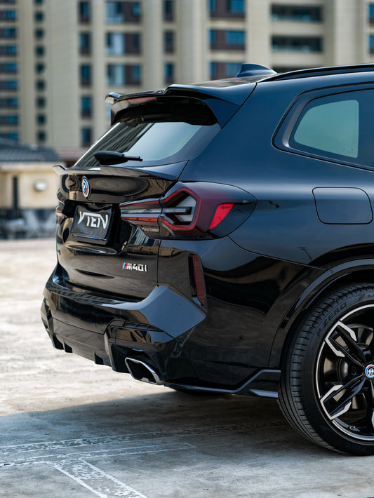 BMW X3 s/x Drive30 G01 LCI & IX3 BEV G08 LCI 2022-ON with Aftermarket Parts - Rear Lip Spoiler ABS from VTEN