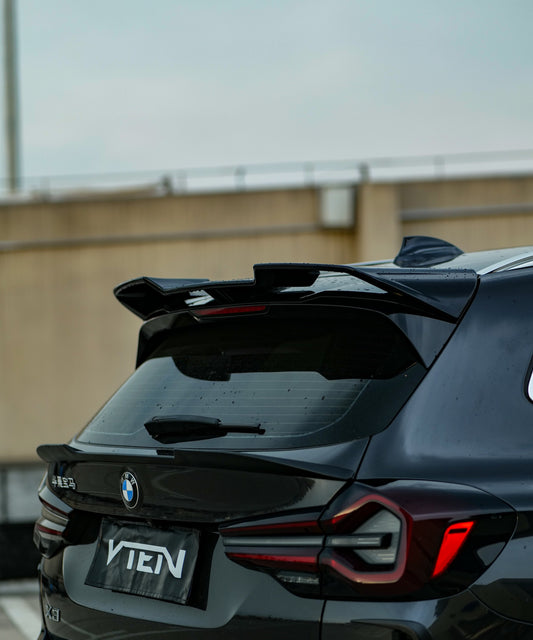 BMW X3 s/x Drive30 G01 LCI & IX3 BEV G08 LCI 2022-ON with Aftermarket Parts - Rear Roof Spoiler ABS from VTEN