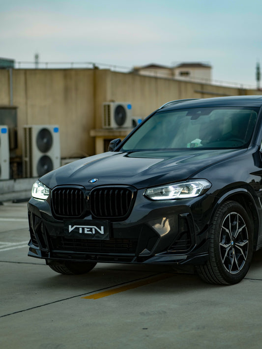 BMW X3 M40 s/x Drive30 G01 LCI & X4 M40 xDrive 30 G02 LCI & IX3 BEV G08 LCI 2022-ON with Aftermarket Parts - Front Lip PP from VTEN