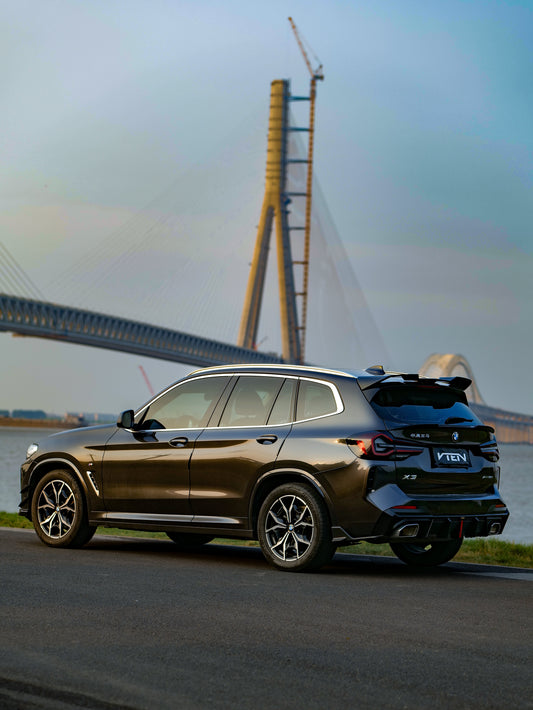 BMW X3 s/x Drive30 G01 LCI & IX3 BEV G08 LCI 2022-ON with Aftermarket Parts - Rear Lip Spoiler ABS from VTEN