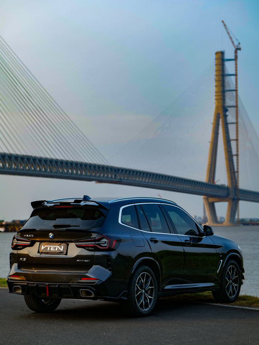 BMW X3 s/x Drive30 G01 LCI & IX3 BEV G08 LCI 2022-ON with Aftermarket Parts - Rear Diffuser & Corner Splitter PP / ABS from VTEN