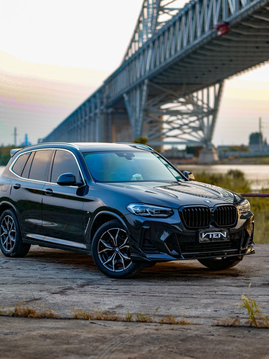 BMW X3 M40 s/x Drive30 G01 LCI & X4 M40 xDrive30 G02 LCI & IX3 BEV G08 LCI 2022-ON with Aftermarket Parts - Front Lip PP from VTEN
