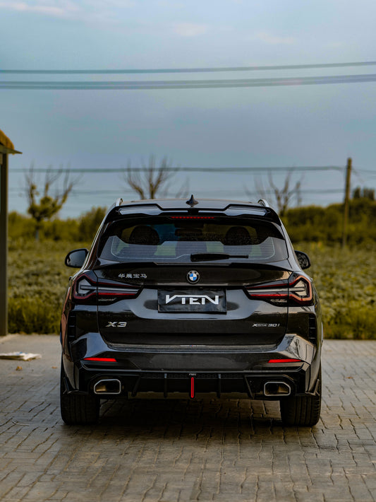 BMW X3 s/x Drive30 G01 LCI & IX3 BEV G08 LCI 2022-ON with Aftermarket Parts - Rear Lip Spoiler ABS from VTEN