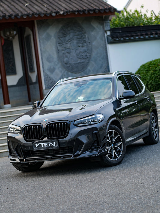 BMW X3 M40 s/x Drive30 G01 LCI & X4 M40 xDrive30 G02 LCI & IX3 BEV G08 LCI 2022-ON with Aftermarket Parts - Front Lip PP from VTEN