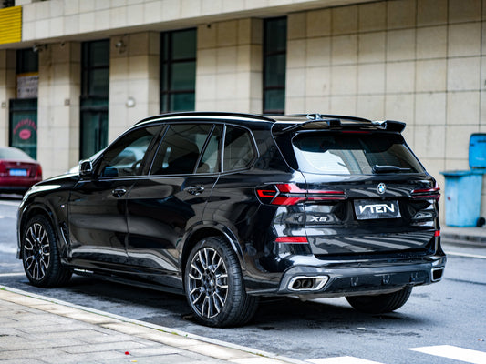 BMW X5 G05 M50i X/S Drive 40i (with M-Package) (Fits Both Pre-LCI & LCI）2019-ON with Aftermarket Parts - Rear Roof Spoiler ABS from VTEN