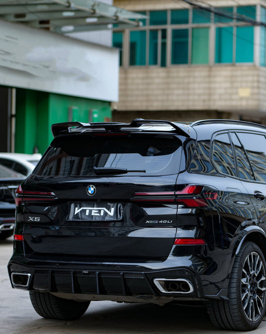Upgrade Your BMW X5 G05 M50i X/S Drive 40i (with M-Package) (Fits Both Pre-LCI & LCI）2019-ON with VTEN's Aftermarket Parts - Rear Diffuser & Canards PP. A complete transformation of style and performance.
