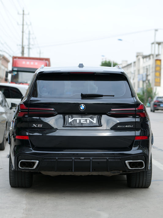 Upgrade Your BMW X5 G05 M50i X/S Drive 40i (with M-Package) (Fits Both Pre-LCI & LCI）2019-ON with VTEN's Aftermarket Parts - Rear Diffuser & Canards PP. A complete transformation of style and performance.