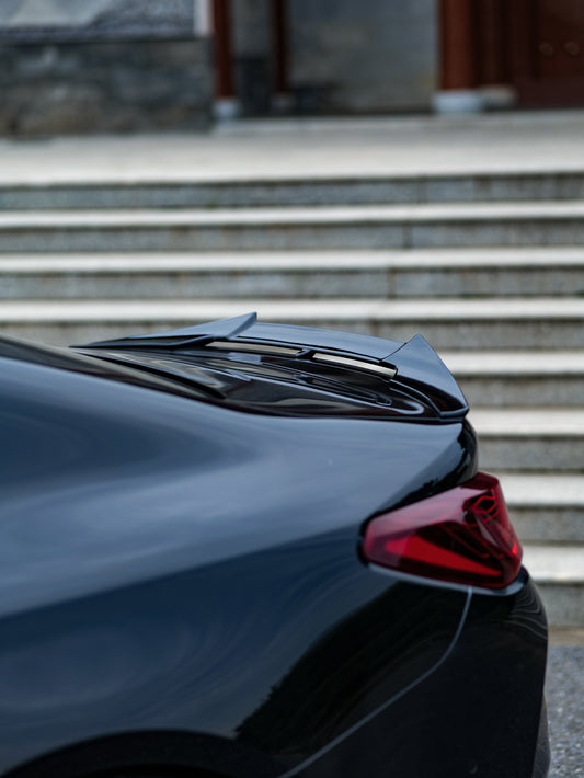 BMW 4 series 430i M440i G22 2020-ON & M4 / M4C / M4CS G82 2021-ON with Aftermarket Parts - Rear Lip Spoiler ABS from VTEN