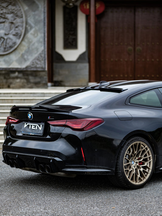 BMW 4 series 430i M440i G22 2020-ON & M4 / M4C / M4CS G82 2021-ON with Aftermarket Parts - Rear Roof Spoiler ABS from VTEN