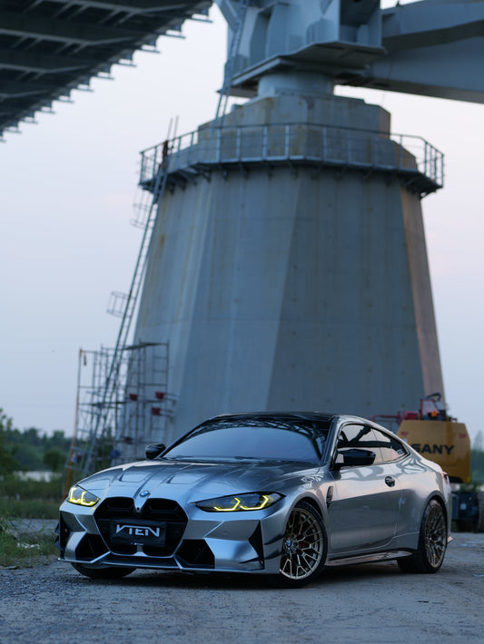 BMW M3 G80 G81 & M4 G82 G83 2021-ON with Aftermarket Parts - Front Canards Pre-preg Carbon Fiber from VTEN