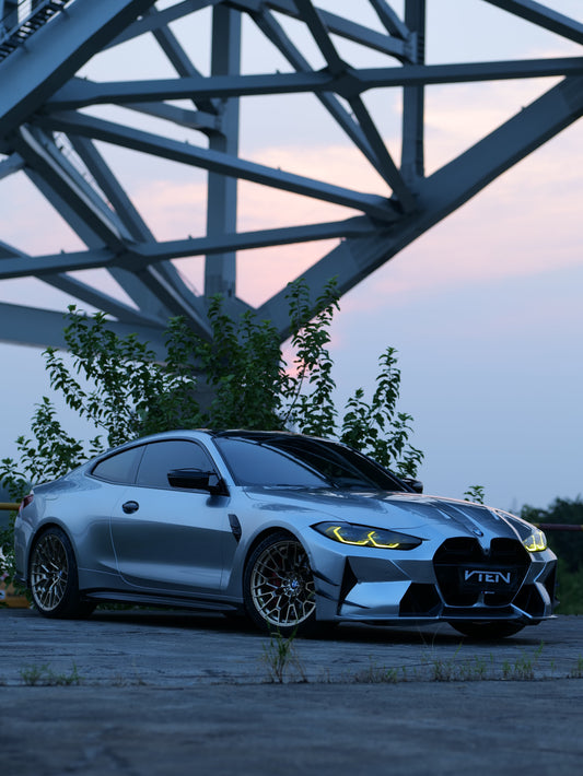 BMW M3 G80 G81 & M4 G82 G83 2021-ON with Aftermarket Parts - Front Bumper Pre-preg Carbon Fiber from VTEN