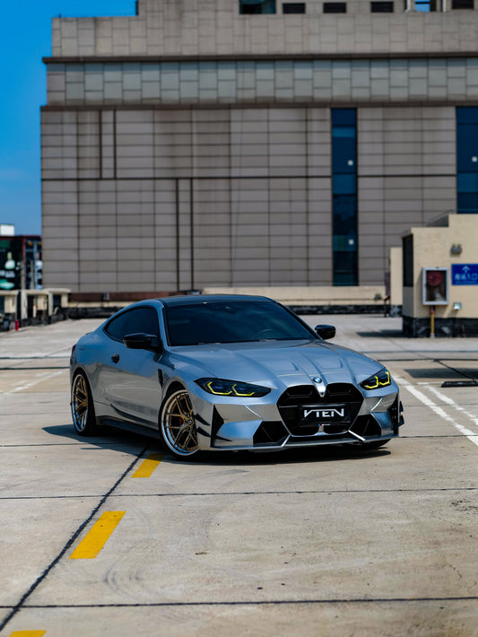 BMW M3 G80 G81 & M4 G82 G83 2021-ON with Aftermarket Parts - Front Canards Pre-preg Carbon Fiber from VTEN