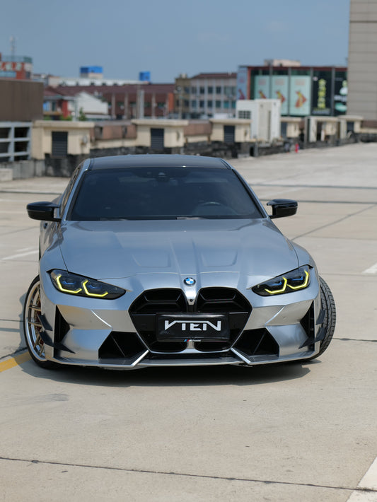 BMW M3 G80 G81 & M4 G82 G83 2021-ON with Aftermarket Parts - Front Bumper Pre-preg Carbon Fiber from VTEN