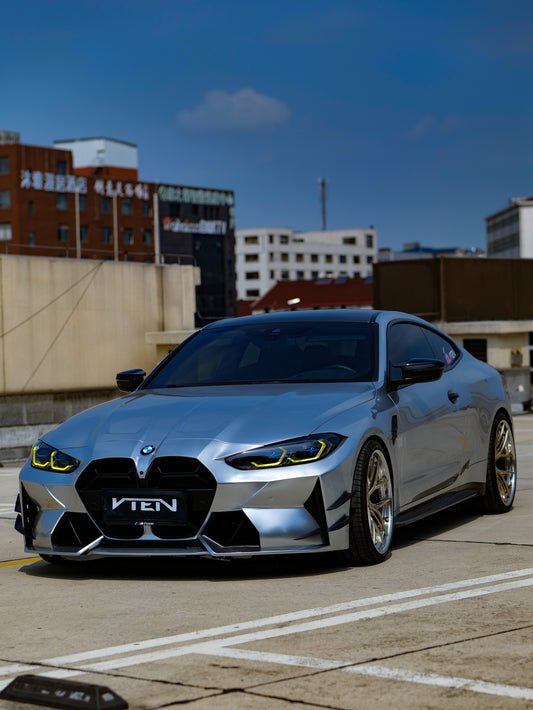 BMW M3 G80 G81 & M4 G82 G83 2021-ON with Aftermarket Parts - Front Bumper Pre-preg Carbon Fiber from VTEN