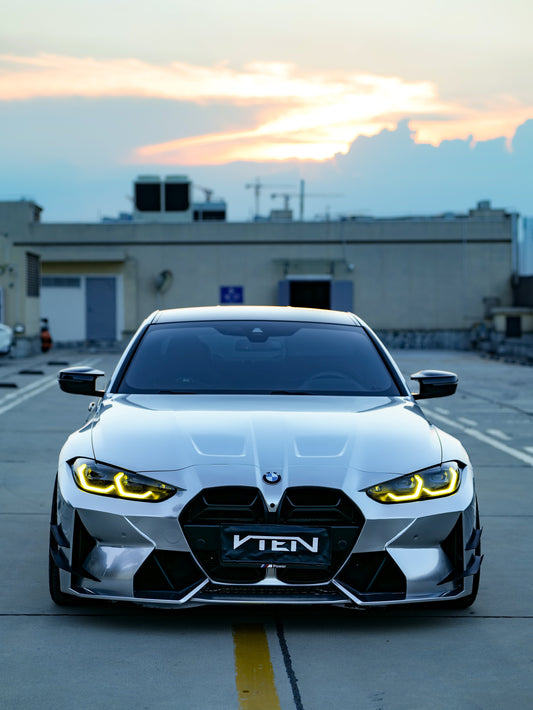 BMW M3 G80 G81 & M4 G82 G83 2021-ON with Aftermarket Parts - Front Bumper Pre-preg Carbon Fiber from VTEN