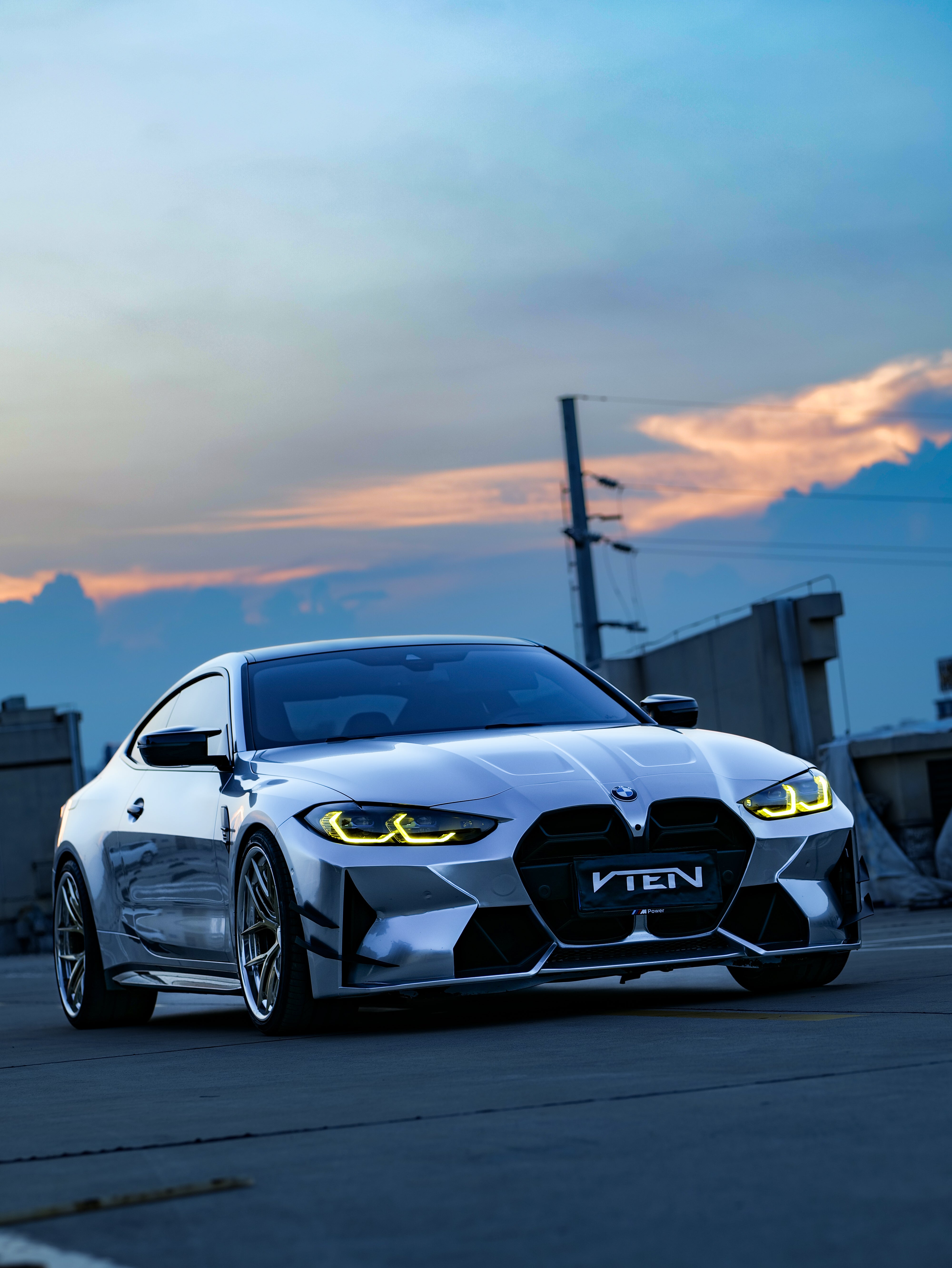 BMW M3 G80 G81 & M4 G82 G83 2021-ON with Aftermarket Parts - Front Bumper Pre-preg Carbon Fiber from VTEN