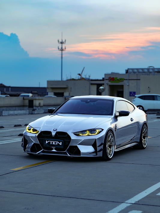 BMW M3 G80 G81 & M4 G82 G83 2021-ON with Aftermarket Parts - Front Bumper Pre-preg Carbon Fiber from VTEN