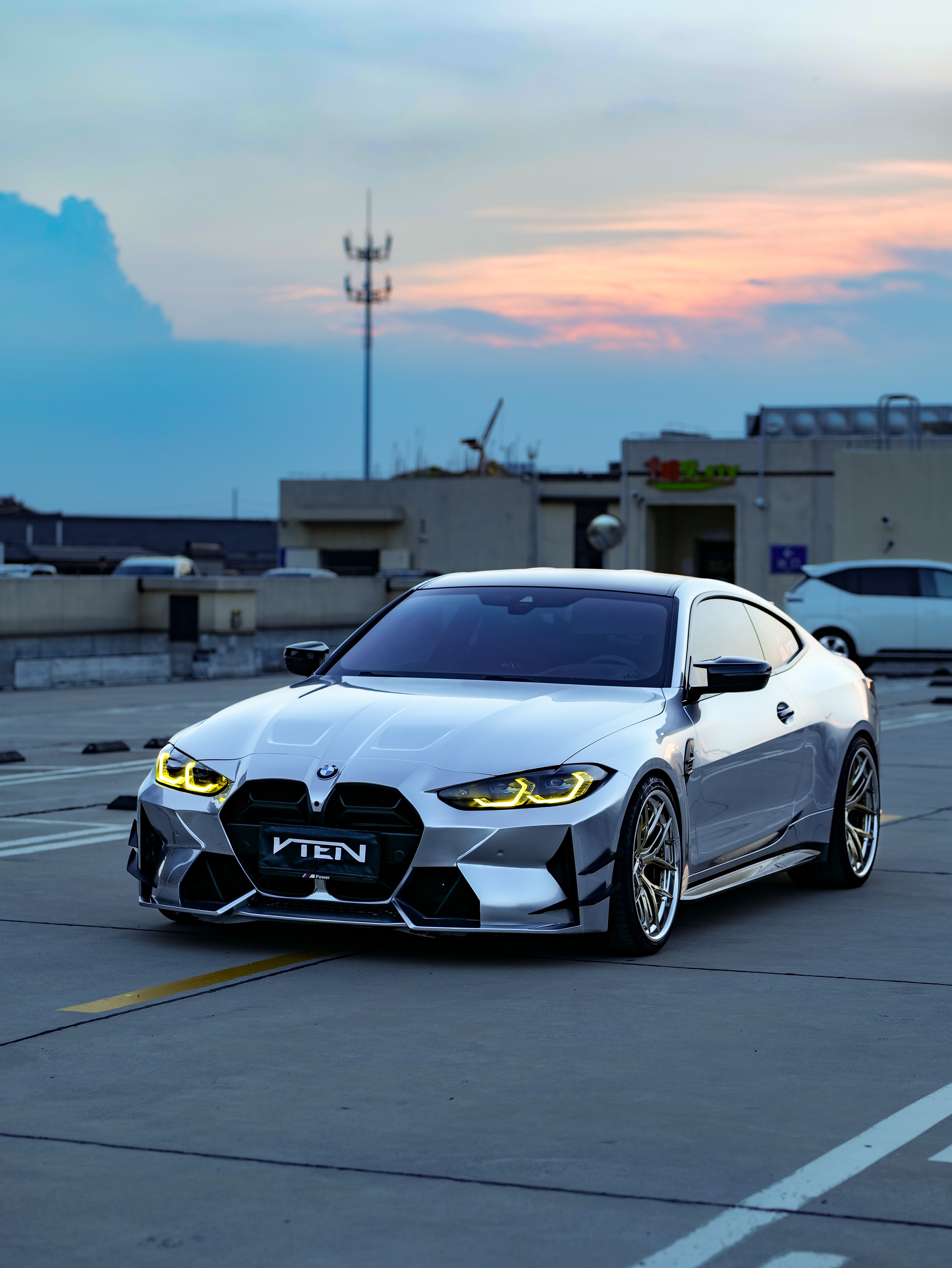 BMW M3 G80 G81 & M4 G82 G83 2021-ON with Aftermarket Parts - Front Bumper Pre-preg Carbon Fiber from VTEN