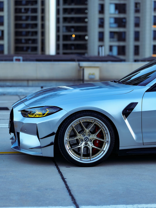 BMW M3 G80 G81 & M4 G82 G83 2021-ON with Aftermarket Parts - Front Canards Pre-preg Carbon Fiber from VTEN