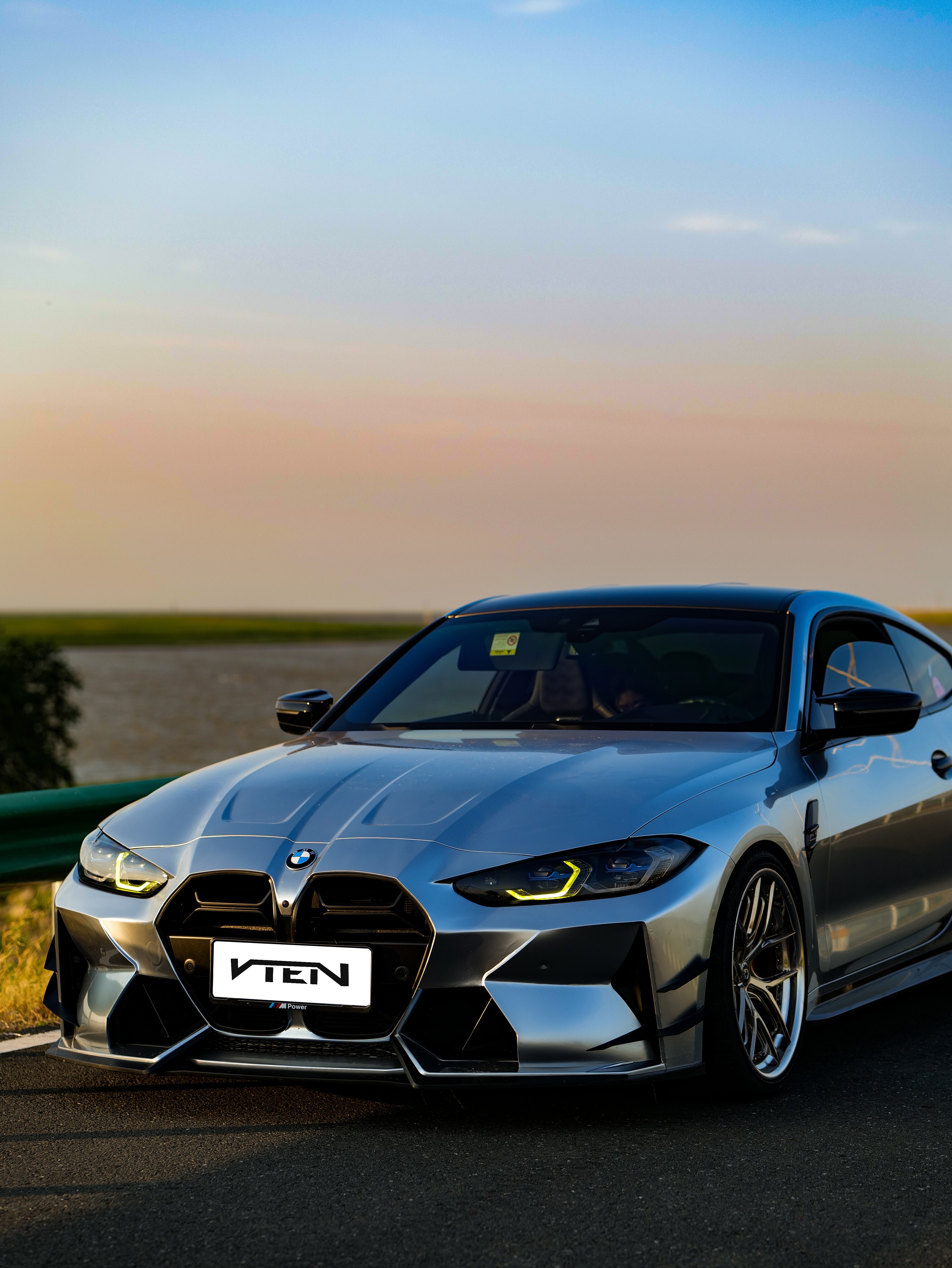 BMW M3 G80 G81 & M4 G82 G83 2021-ON with Aftermarket Parts - Front Canards Pre-preg Carbon Fiber from VTEN