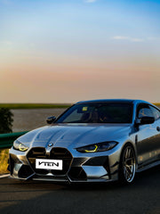 BMW M3 G80 G81 & M4 G82 G83 2021-ON with Aftermarket Parts - Front Canards Pre-preg Carbon Fiber from VTEN