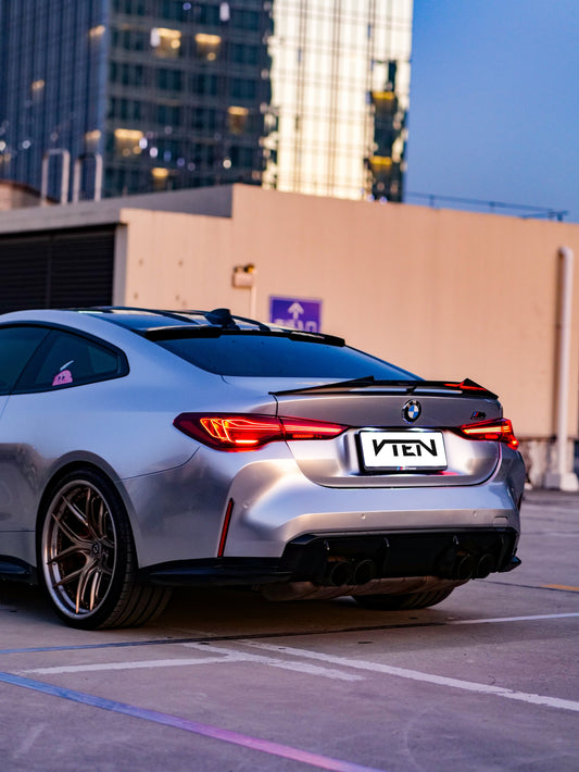 BMW 4 series 430i M440i G22 2020-ON & M4 / M4C / M4CS G82 2021-ON with Aftermarket Parts - Rear Roof Spoiler ABS from VTEN