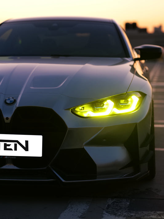 BMW M3 G80 G81 & M4 G82 G83 2021-ON with Aftermarket Parts - Front Canards Pre-preg Carbon Fiber from VTEN