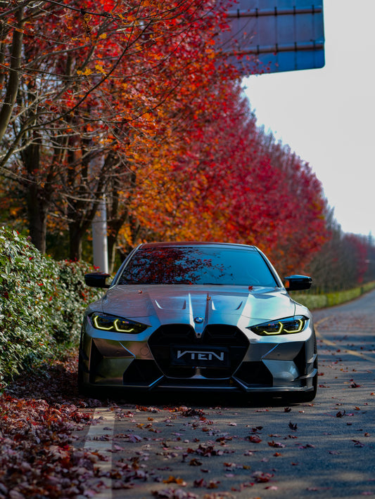 BMW M3 G80 G81 & M4 G82 G83 2021-ON with Aftermarket Parts - Front Lip Carbon Fiber from VTEN