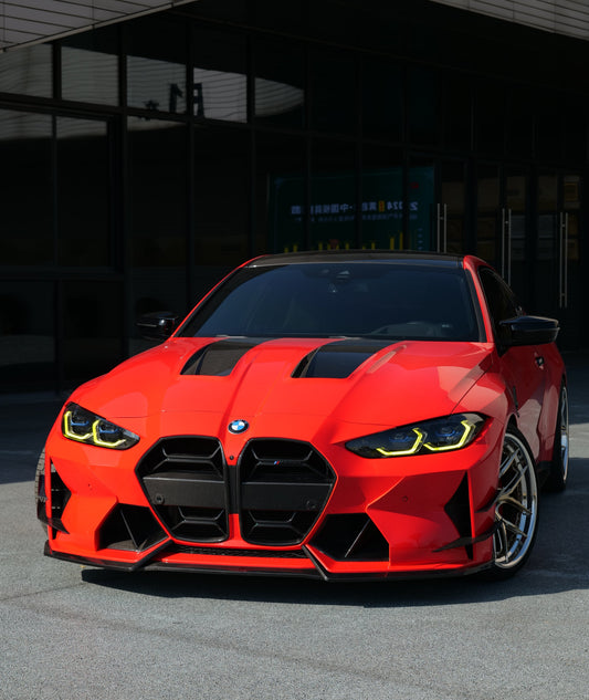 BMW M3 G80 G81 & M4 G82 G83 2021-ON with Aftermarket Parts - Front Bumper Pre-preg Carbon Fiber from VTEN