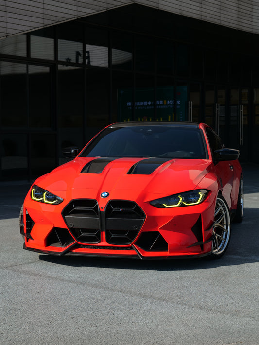 BMW M3 G80 G81 & M4 G82 G83 2021-ON with Aftermarket Parts - Front Lip Carbon Fiber from VTEN