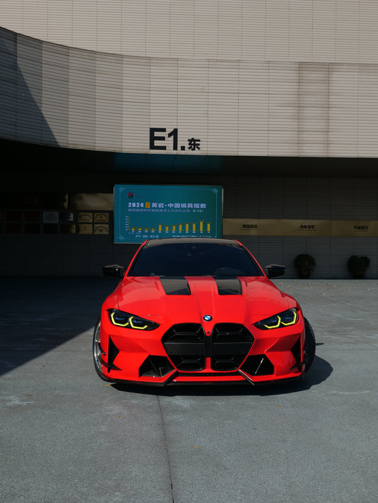 BMW M3 G80 G81 & M4 G82 G83 2021-ON with Aftermarket Parts - Front Lip Carbon Fiber from VTEN