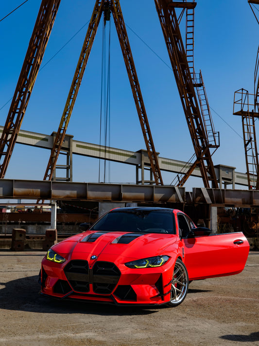 BMW M3 G80 G81 & M4 G82 G83 2021-ON with Aftermarket Parts - Front Bumper Pre-preg Carbon Fiber from VTEN