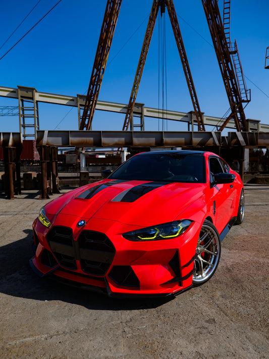 BMW M3 G80 G81 & M4 G82 G83 2021-ON with Aftermarket Parts - Front Lip Carbon Fiber from VTEN