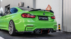  M3CS M3C M3 F81 F80 2014 2015 2016 2017 2018 & M4CS M4C M4 F83 F82 2014 2015 2016 2017 2018 2019 2020 with Aftermarket Parts - Rear Diffuser PP Polypropylene from VTEN