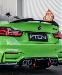 BMW M3CS M3C M3 F81 F80 2014 2015 2016 2017 2018 & M4CS M4C M4 F83 F82 2014 2015 2016 2017 2018 2019 2020 with Aftermarket Parts - Rear Lip Spoiler ABS from VTEN