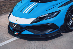 Ferrari 296 GTB GTS with Aftermarket Parts - Front Intake Vents Cover FRP / Carbon Fiber from Ventus Veloce
