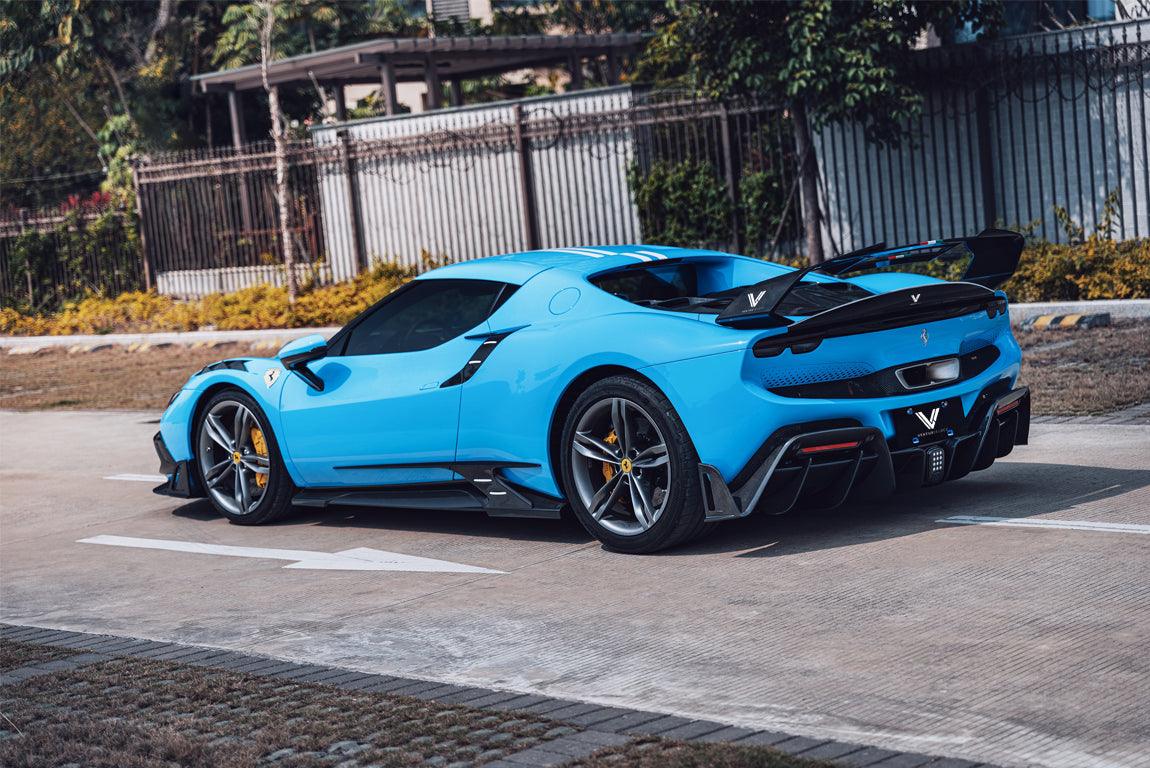 Ferrari 296 GTB GTS with Aftermarket Parts - Front Fenders FRP / Carbon Fiber from Ventus Veloce