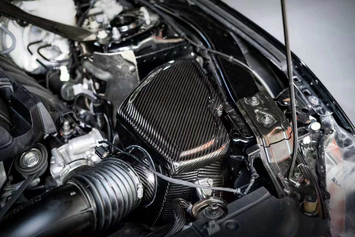 Ford Mustang Ecoboost 2.3L 2015 2016 2017 2018 2019 2020 2021 2022 2023 with Aftermarket Parts - Air Intake Systems Pre-preg Carbon Fiber from Ventus Veloce