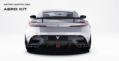 Aston Martin DB11 V8 V12 2017 2018 2019 2020 2021 2022 2023 with Aftermarket Parts - Rear Diffuser & Canards Carbon Fiber from Ventus Veloce