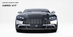 Aston Martin DB11 V8 V12 2017 2018 2019 2020 2021 2022 2023 with Aftermarket Parts - Front Canards Carbon Fiber from Ventus Veloce