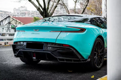 Aston Martin DB11 V8 V12 2017 2018 2019 2020 2021 2022 2023 with Aftermarket Parts - Rear Diffuser & Canards Carbon Fiber from Ventus Veloce